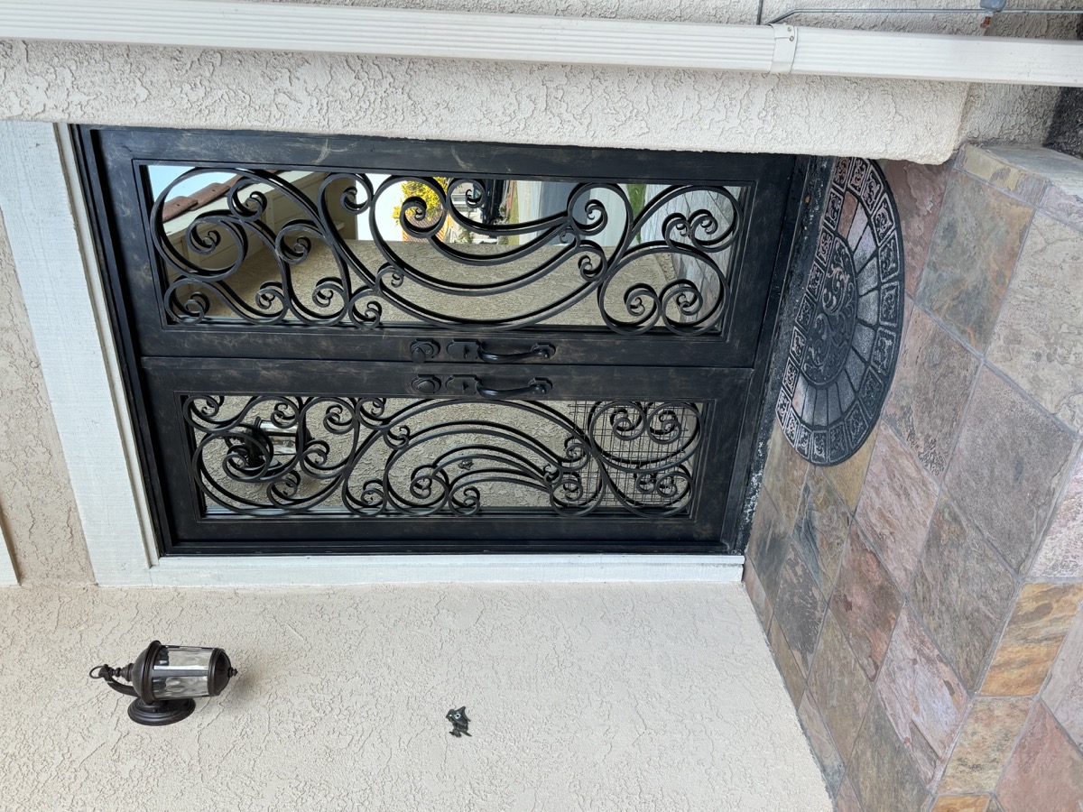 Ornamental iron front door